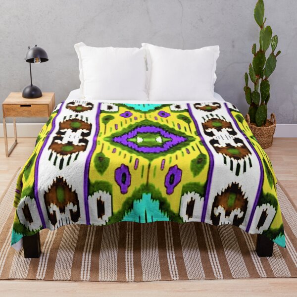 Aperçu de l'œuvre Ouzbek Ikat dessins colorés Motifs ikat, Dessins ouzbek Ikat créée et vendue par LeFabriqueOuz.