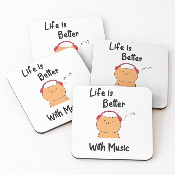 Item preview, Life is Better with Music designed and sold by HappyLifeCreate.