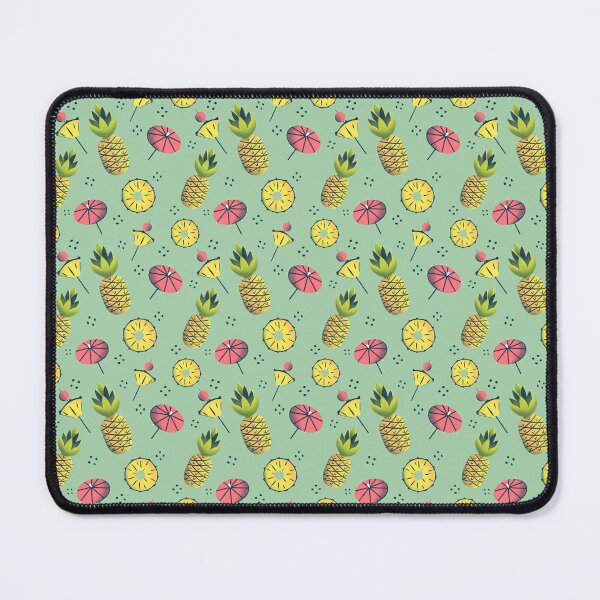 Item preview, Tropical Pineapple Cocktail Drink Culture Hawaiian Vibes Repeat Pattern designed and sold by ksrogersdesigns.