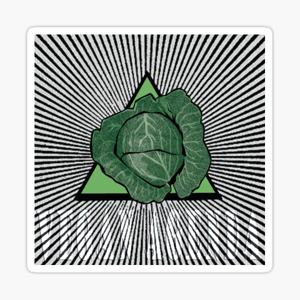 Vegan Agenda: All-Seeing Cabbage Sticker