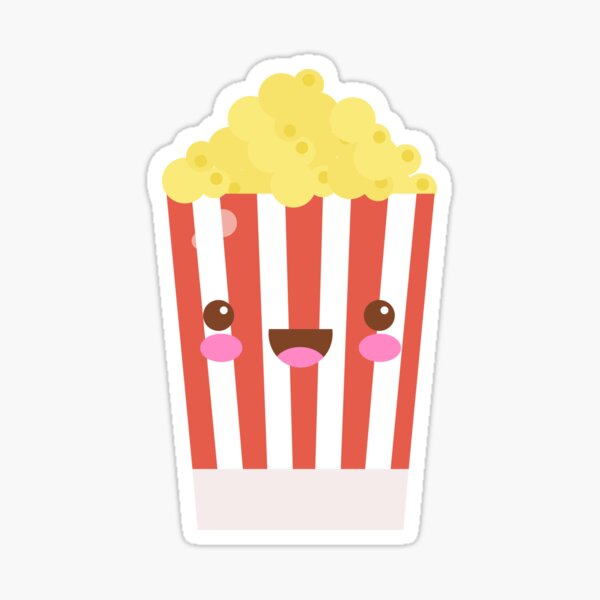 2 POPCORN KERNEL 6" Decals for Popcorn Cart or Concession Trailer Menu Stickers 
