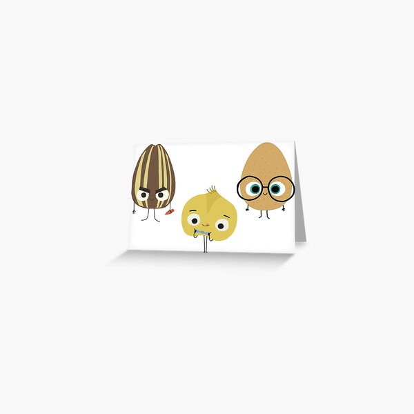 Bad Seed, Cool Bean, and Good Egg Set Greeting Card