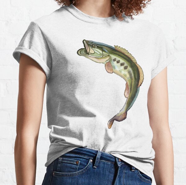 Largemouth Bass Vintage Fish Bass Fishing Fisherman T-Shirt