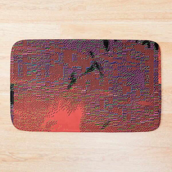Item preview, Glitchy Bits Red - dither on early tech designed and sold by Plastic Memory Archive.
