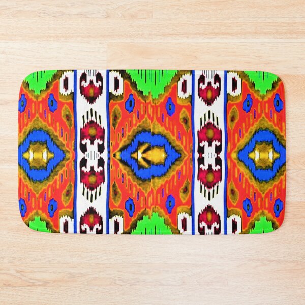 Item preview, Uzbek Ikat colorful designs ikat patterns, Uzbek Ikat designs designed and sold by LeFabriqueOuz.