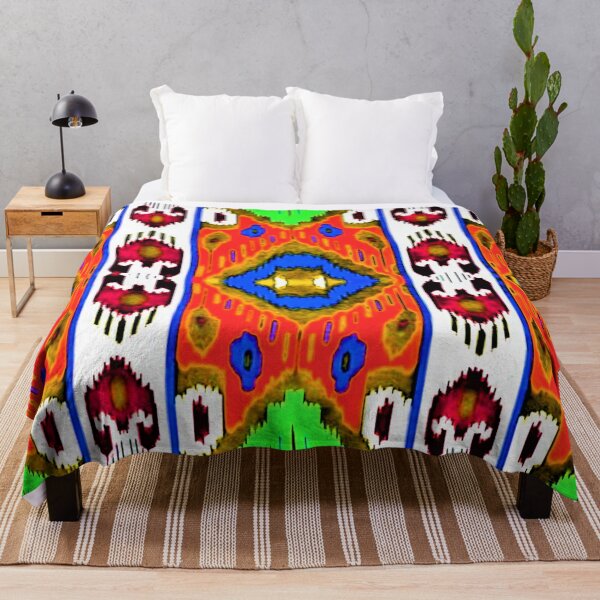 Aperçu de l'œuvre Ouzbek Ikat dessins colorés Motifs ikat, Dessins ouzbek Ikat créée et vendue par LeFabriqueOuz.