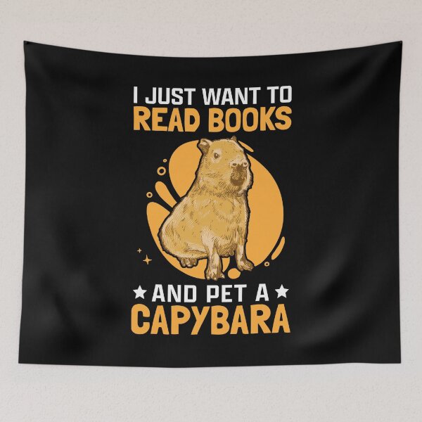 Item preview, Petting capybaras and reading books Capybara designed and sold by madgrfx.