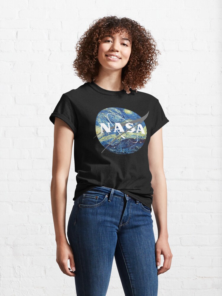 Alternate view of Nasa Logo Van Gogh Classic T-Shirt