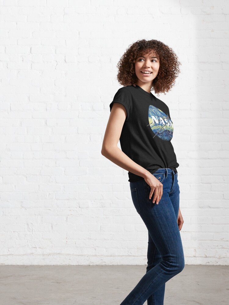 Alternate view of Nasa Logo Van Gogh Classic T-Shirt