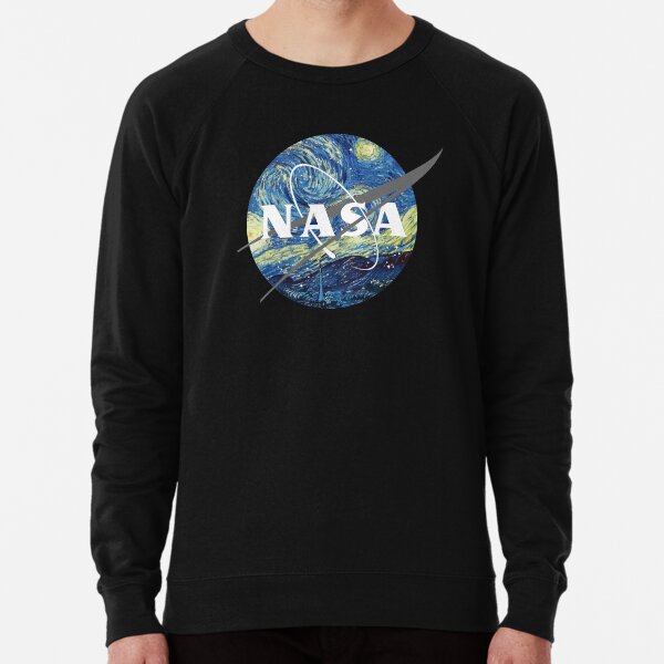 Nasa Logo Van Gogh Lightweight Sweatshirt