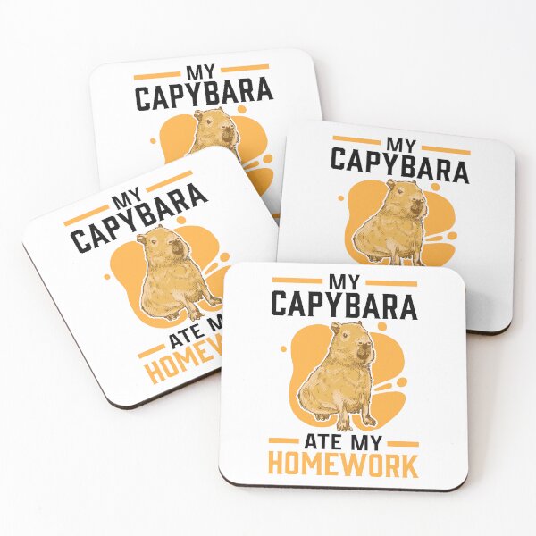 Item preview, Capybara homework eaten capybara designed and sold by madgrfx.