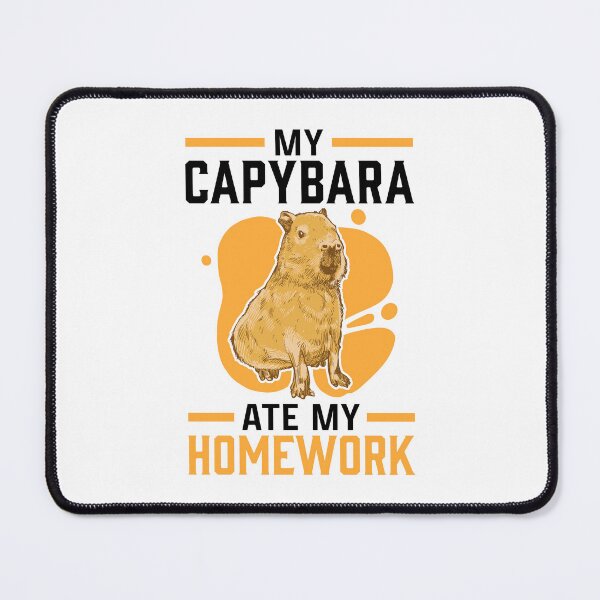 Item preview, Capybara homework eaten capybara designed and sold by madgrfx.