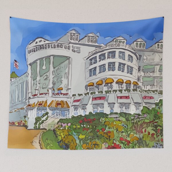 Item preview, Grand Hotel in Mackinaw Island, Michigan - WelshDesigns designed and sold by welshdesigns.