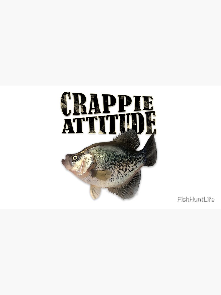 Crappie Attitude Funny Fishing  Comforter for Sale by