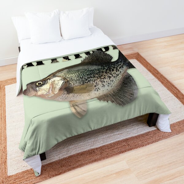 Crappie Attitude Funny Fishing  Comforter for Sale by FishHuntLife