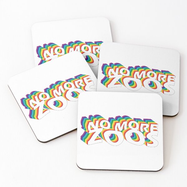 Item preview, No More Zoos, Wavy Rainbow Text Logo designed and sold by robalonso.