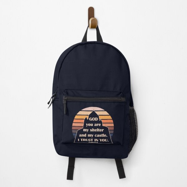 Artikelvorschau, Psalm 91,2 Vertraue Gott meinem Schutz und meiner Burg (Sunset Vintage Englisch) entworfen und verkauft von GiborDesign.