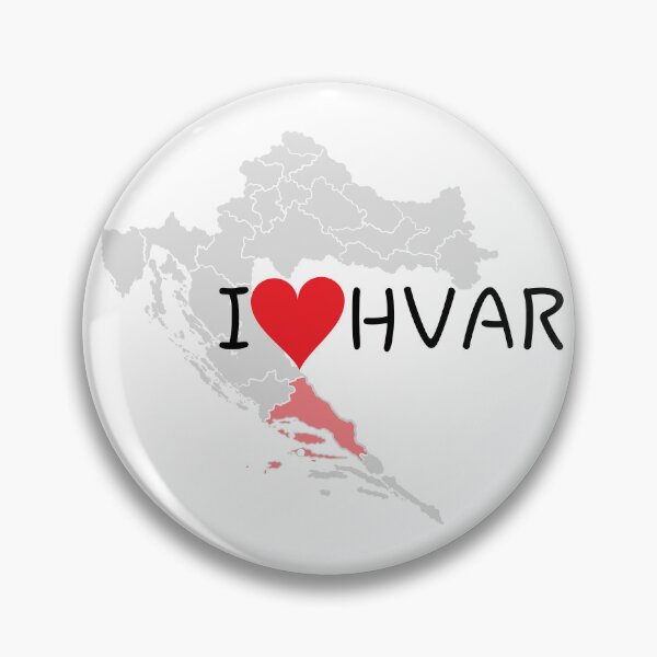 Item preview, "I Love Hvar" designed and sold by MC Art Studio.