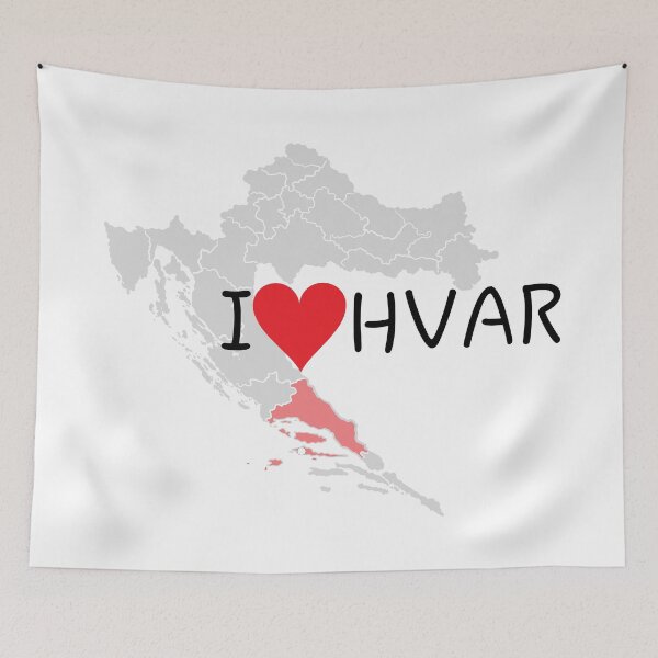 Item preview, "I Love Hvar" designed and sold by MC Art Studio.