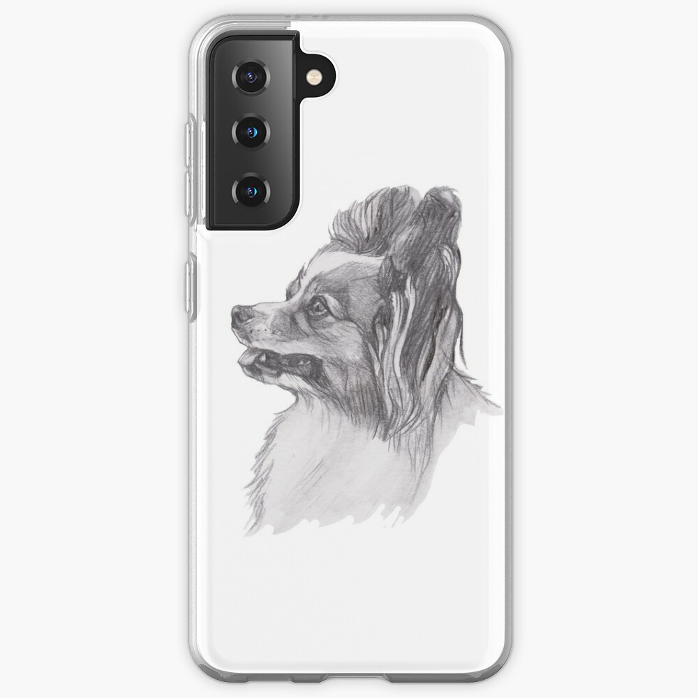 Papillon dog at the beach iPhone Case by Papillondream