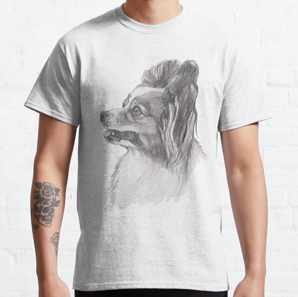 Siberian Husky Dog Breed Beautiful Side Profile Graphic Ladies Custom T Shirt 
