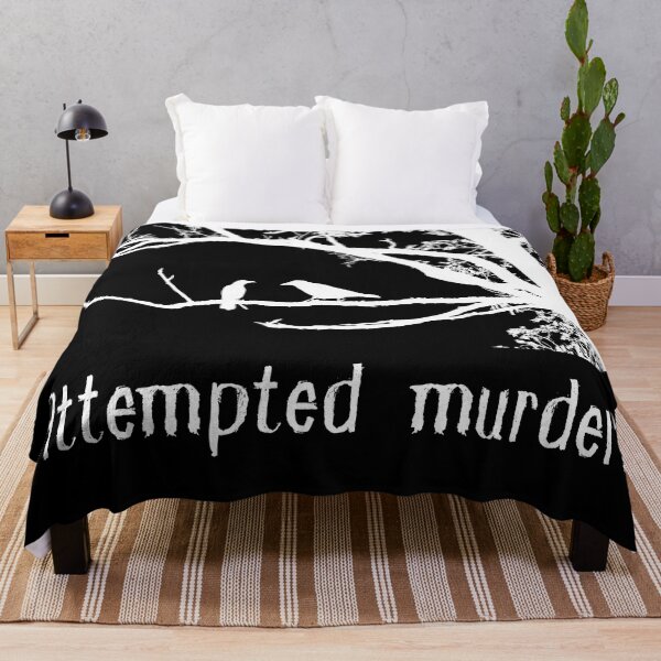Item preview, Funny Crow Gift | Attempted Murder | Pun Play on Words | Bird Humor designed and sold by Covello & Martin Est. 1993.