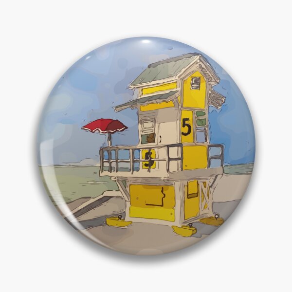 Item preview, Cute lifeguard tower in Clearwater Beach Florida - WelshDesigns designed and sold by welshdesigns.