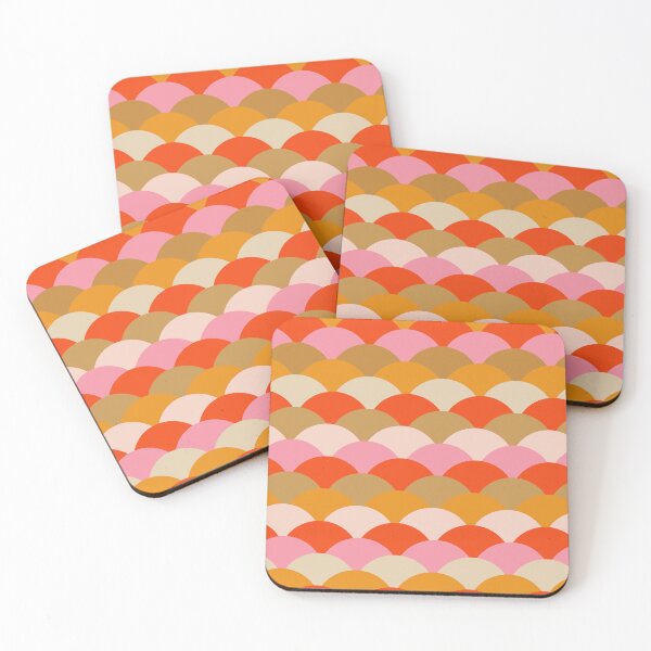 Item preview, Clamshell Pattern in Sunset Pink designed and sold by OpalEllery.