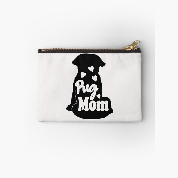 Item preview, Wonderful Pug Mom Silhouette With Hearts designed and sold by Pugstuff.