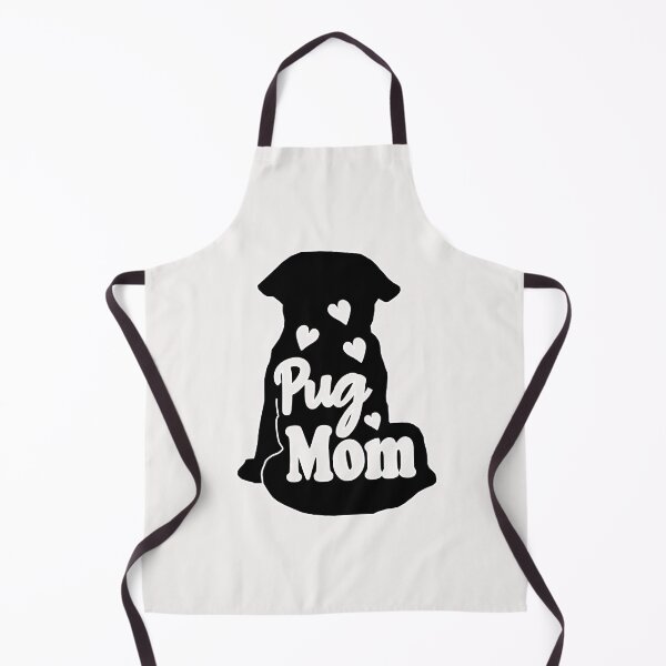 Item preview, Wonderful Pug Mom Silhouette With Hearts designed and sold by Pugstuff.