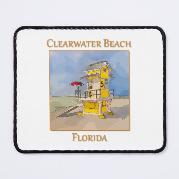 Item preview, Cute Lifequard tower in Clearwater Beach Florida - WelshDesigns designed and sold by welshdesigns.