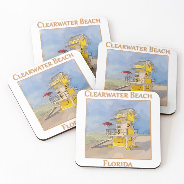 Item preview, Cute Lifequard tower in Clearwater Beach Florida - WelshDesigns designed and sold by welshdesigns.