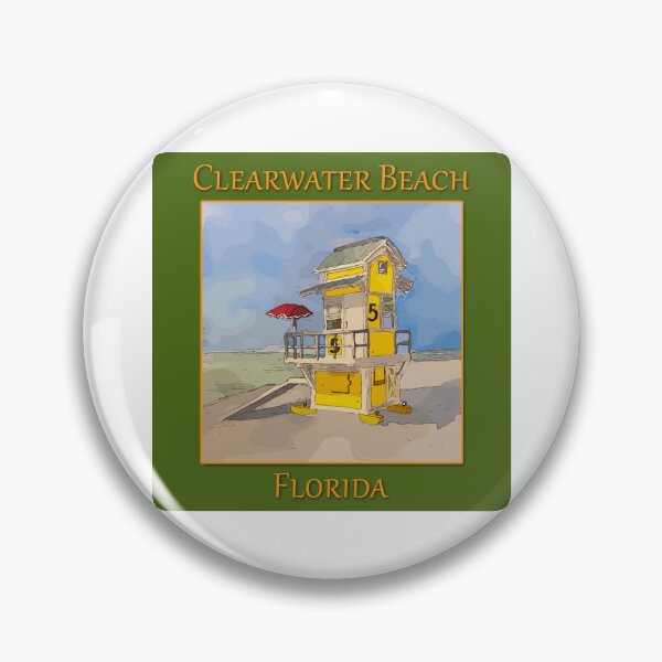 Item preview, Cute Lifequard tower in Clearwater Beach Florida - WelshDesigns designed and sold by welshdesigns.