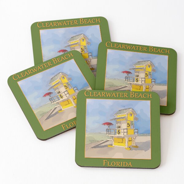 Item preview, Cute Lifequard tower in Clearwater Beach Florida - WelshDesigns designed and sold by welshdesigns.