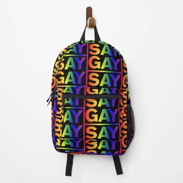 Item preview, SAY GAY - Rainbow Square designed and sold by NickiPost.