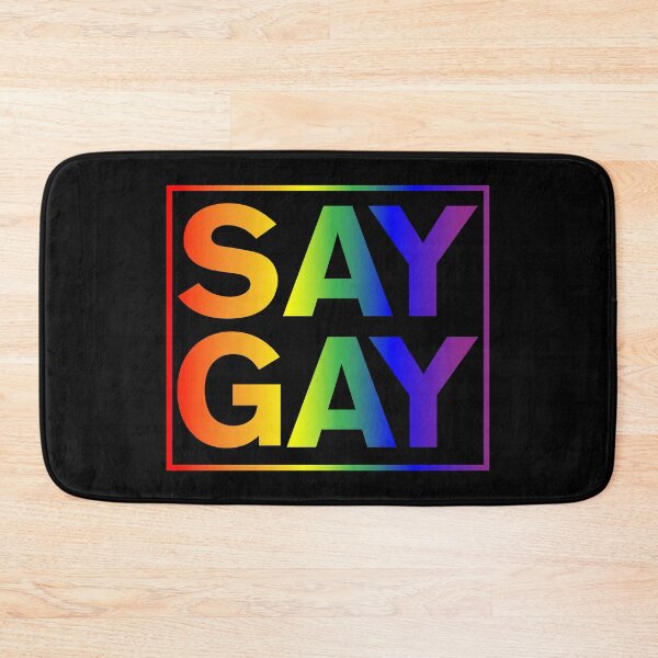 Item preview, SAY GAY - Rainbow Square designed and sold by NickiPost.