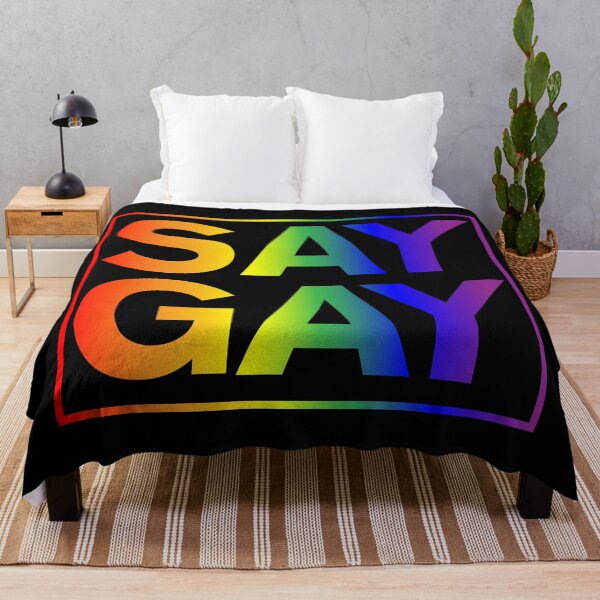 Item preview, SAY GAY - Rainbow Square designed and sold by NickiPost.