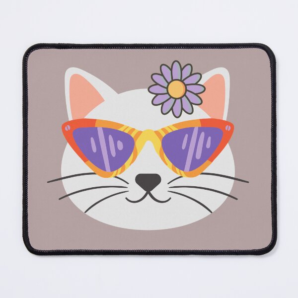 Item preview, Cute kitty face with glasses, with chip style. Stylish cat for cat lovers. designed and sold by EMIPRINCESS.