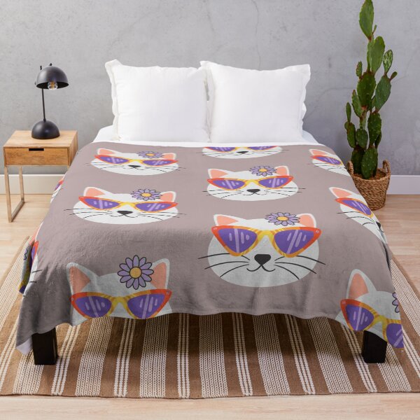 Item preview, Cute kitty face with glasses, with chip style. Stylish cat for cat lovers. designed and sold by EMIPRINCESS.