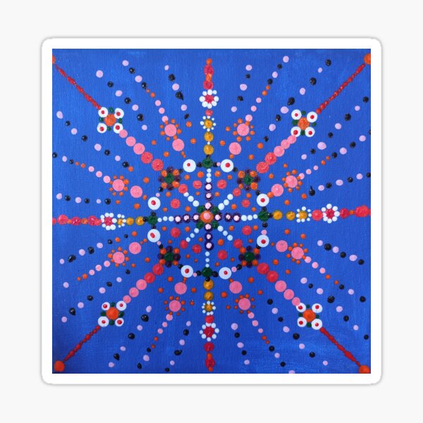 mandala of protection Sticker