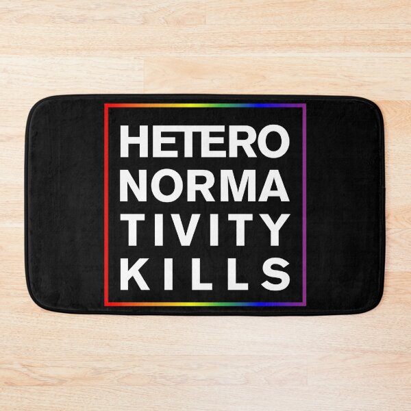 Item preview, Heteronormativity Kills - Rainbow Square designed and sold by NickiPost.