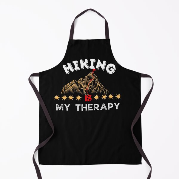 Item preview, Hiking is my Therapy - with white, yellow and red color designed and sold by sama-stylish.