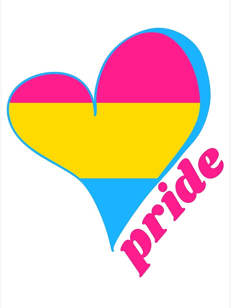 Pansexual Pride Flag Equality Rights For Pansexual Hearts Poster For Sale By Beebsandnugget