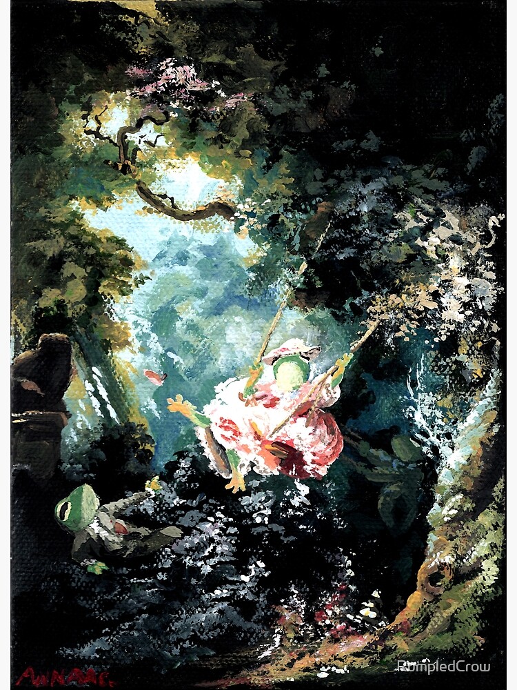 Thumbnail 3 of 3, Photographic Print, The Swing But It's Frogs designed and sold by RumpledCrow.