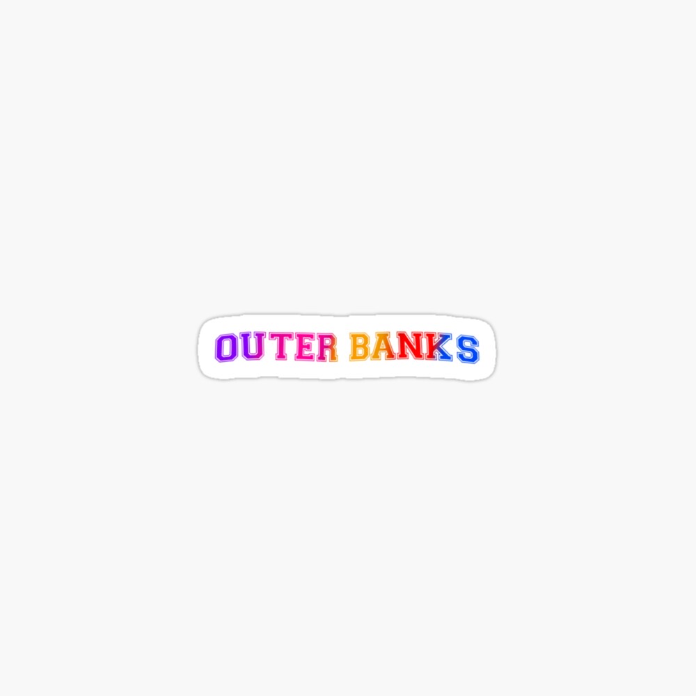 Rainbow OBX Outer Banks Aesthetic VSCO Sticker