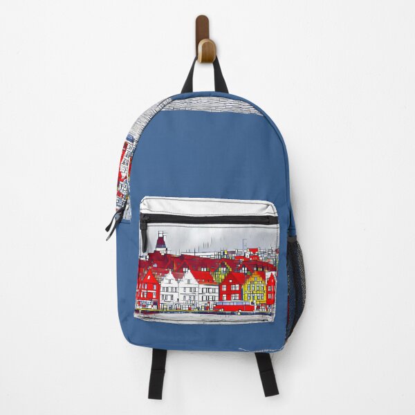 Item preview, Calm Nordic Lakeview of Bergen, Bryggen Old Town Norway Scandinavia designed and sold by Travalex.