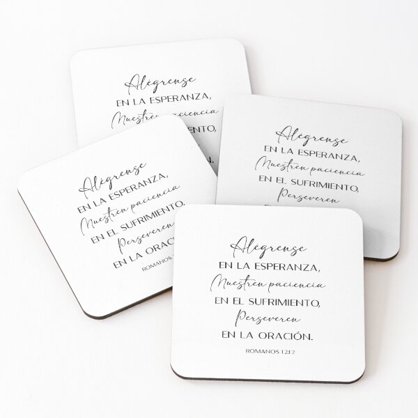 Item preview, Romanos 12:12, Spanish Bible Verse designed and sold by Aryam Quotes.