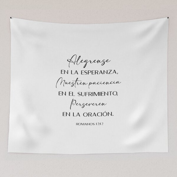 Item preview, Romanos 12:12, Spanish Bible Verse designed and sold by Aryam Quotes.