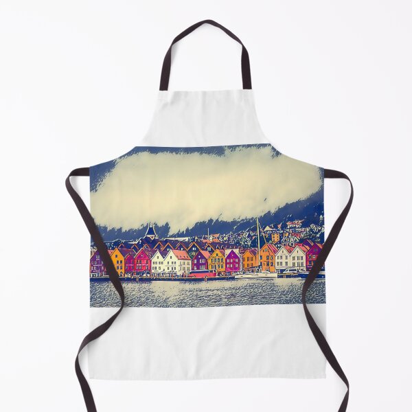 Item preview, Calm Nordic Lakeview of Bergen, Bryggen Old Town Norway Scandinavia designed and sold by Travalex.