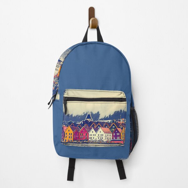 Item preview, Calm Nordic Lakeview of Bergen, Bryggen Old Town Norway Scandinavia designed and sold by Travalex.
